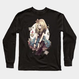 Inked Gothic Alice in Wonderland Long Sleeve T-Shirt